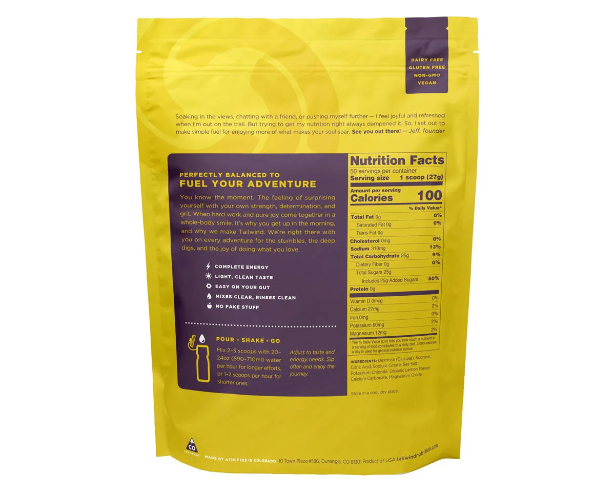 Tailwind Nutrition Endurance Fuel (Lemon) (48oz) - view 2